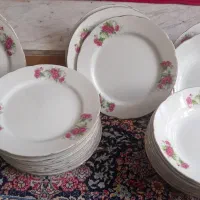 ظرف خورشت خوری و پلو خوری گل سرخ