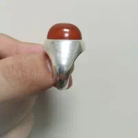 دو عدد انگشتر کلکسیونی عقیق یمن با رکاب فیلی