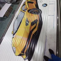 چاپ‌ فلت بد شیشه چوب سرامیک سنگ قبر ، چاپ کرکره