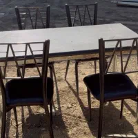 فروش میز و صندلی 6 نفره در حد نو