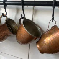 سینی و لیوان و پارچ مسی|ظروف سرو و پذیرایی|کرج, کلاک نو|دیوار