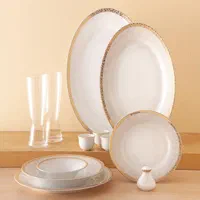 سرویس چینی زرین ارایه رومینا طلایی|ظروف سرو و پذیرایی|رشت, بلوار گیلان|دیوار