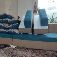 مبل ۷ نفره ال ۸ عدد بالش دار کارگاهی و سفارشی