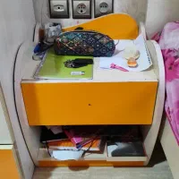 دو کمد لباس ویک میز کتابخانه به همراه تخت و پاتختی|جاکفشی، کمد، دراور|رشت, چمارسرا|دیوار