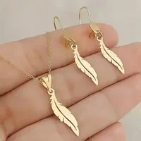 نیم ست نقره طرح پر