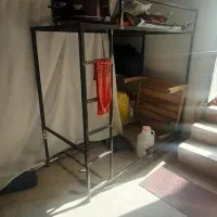 تخت دوطبقه آهنی|تخت و سرویس خواب|بیرجند, |دیوار