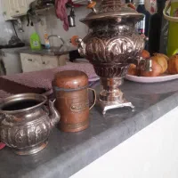 یک عدد نمک دان و یک عدد سماور|سماور، چایساز، قهوهساز|قزوین, |دیوار