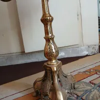 آباژور چهار شاخه برنز انگلیسی قدیمی
