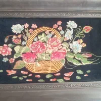 دوتا تابلو فرش دستباف پرداخت شده با قابش ۵میلیون ت|تابلو فرش|ورامین, ورامین|دیوار