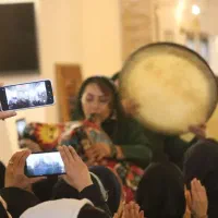 نی انبان و گروه دف نوازی