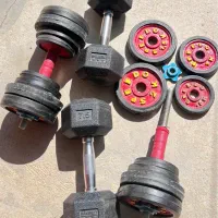 دمبل ۷/۵ ماکسول و ۱۲ متغییر، همه با هم|تجهیزات ورزشی|شیراز, گلشن|دیوار