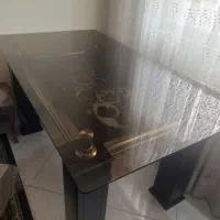 فروش میز شیشه ای شش نفره