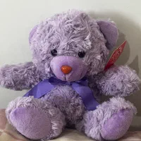 عروسک خرس بنفش