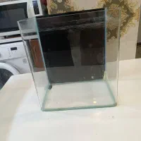 اکواریوم ۲۰ لیتری شیشه خم سالم سالم کم استفاده