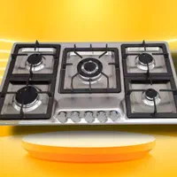 اجاق گاز ۵ شعله استیل اپکس