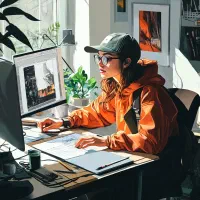 طراحی مخصوص بنر شبکه اجتماعی لوگو کارت کاتالوگ