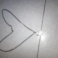 زنجیر نقره دولاین با پلاک زیبا دست ساز 27گرم|جواهرات|فردیس, قریشی|دیوار