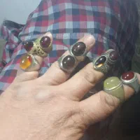 7تا انگشتر قدیم و یک تسبیح