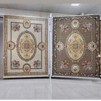 فرش کلاریس ابریشم نما/4500تراکم نگین مشهد اصل|فرش|شیراز, لاله|دیوار