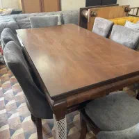 میز ناهار خوری ۶ نفره سالم  درحد نو چوبش راش