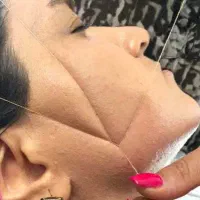اصلاح به صورت کاملا سنتی و بلوچی با نخ تابیده