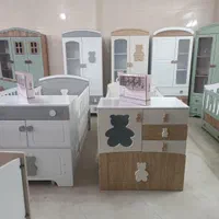 تخت وکمد نوزادی * رنگی*100مدل تنوع زیبا|تخت و سرویس خواب|رشت, استقامت ۱|دیوار