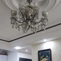لوستر کریستالی۱۲شاخه|لوستر و چراغ آویز|رشت, معلم|دیوار