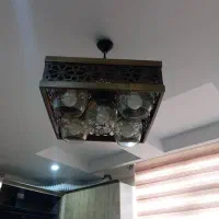 لوستر چوبی پنج شعله نو‌نو|لوستر و چراغ آویز|اندیشه, اندیشه فاز ۳|دیوار