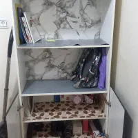کتابخانه در حد نو یک سال استفاده شده|کتابخانه، شلف، قفسه‌های دیواری|مشکین‌دشت, |دیوار