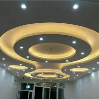 کناف کاری حرفه ای با نقاشی و نورپردازی