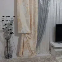 دستک پرده پتینه نگین کاری شده ترک  نو  رنگ کرم