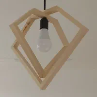 لوستر چوبی فانتزی (چوب روسی)|لوستر و چراغ آویز|یزد, |دیوار