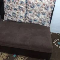 مبل چرم و پارچه در حد نو