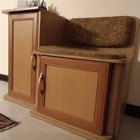 میز تلفن MDF شیک و جادار، سالم و تمیز