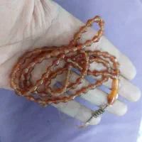 تسبیح کهنه عقیق یمن تراش شاه مقصودی