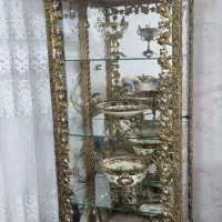 بوفه برنز آینه شمدان ساعت لوستر