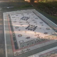 قالی ۶ متری وقالیچه ماشینی|فرش|آستانه اشرفیه, |دیوار