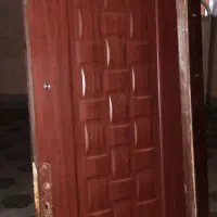 درب اپارتمانی طرح حصیری ۲ لت بدون کوم اهنی