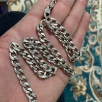 زنجیر نقره دست بند و گردنبند