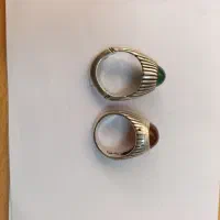 انگشتر نقره دوعدد