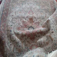 فرش ماشینی 6متری جفت کرم رنگ