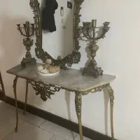 آینه شمعدان برنز