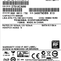 هارد اینترنال توشیبا ۵۰۰ گیگ|قطعات و لوازم جانبی رایانه|رشت, نامجو|دیوار