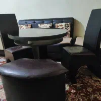 میز غذاخوری چوبی سه نفره