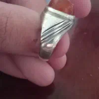 انگشتر عقیق  جزر یمانی درجه یک نقره