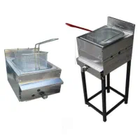 سرخ کن گازی پایه دار و رومیزی تک لگنه نو و آکبند