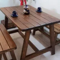 میز و نیمکت ..میز و صندلی کافه ای