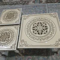میز عسلی مربع باشیشه ی دودی|مبلمان خانگی و میز عسلی|تهران, مسعودیه|دیوار