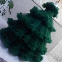 لباس عروس طبقه ای ترند با ژپون سه الی چهار فره