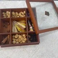 جعبه پذیرایی چوب گردو|ظروف سرو و پذیرایی|دهدشت, |دیوار